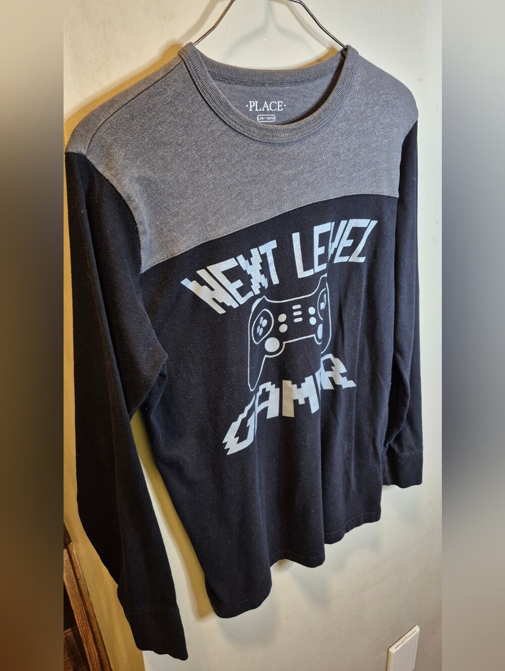 Next Level Gamer Long Sleeve Tee - Black & Gray